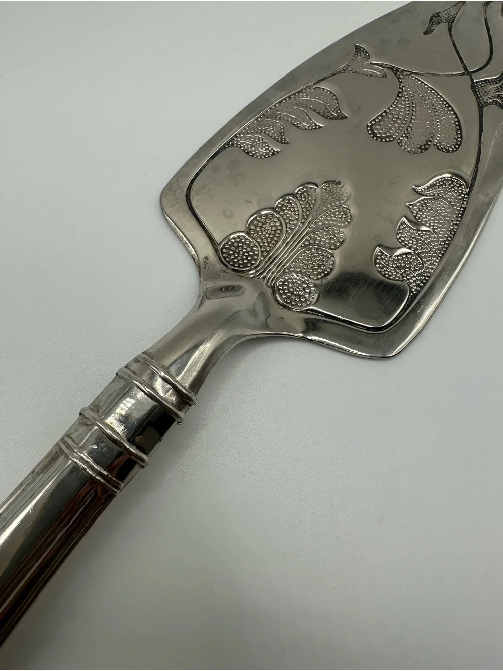 Pastry Cake Pie Server Silver Plated Mayell Queen Anne Kings Vtg Made in England